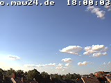 Der Himmel über Mannheim um 18:00 Uhr